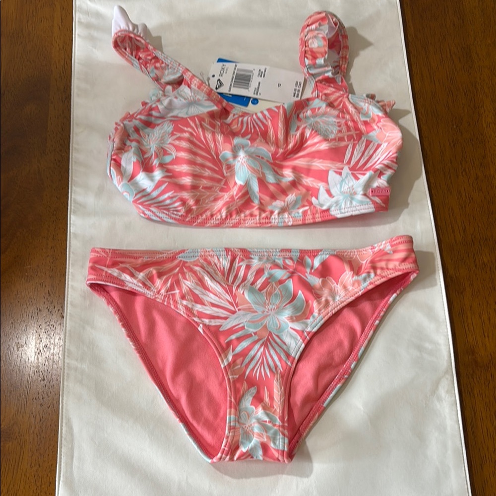 Roxy Coral Floral Kids Swim Set